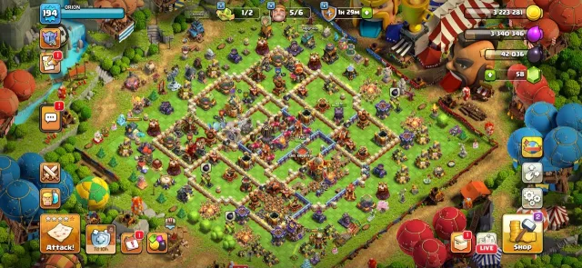 ◎ TH 16 Almost Full Max ◎ All 17x Epic Equipment High Level ◎ Full Max Walls◎ 80-93-62-65-27-12, 16 TH Main Village, 9 TH Builder