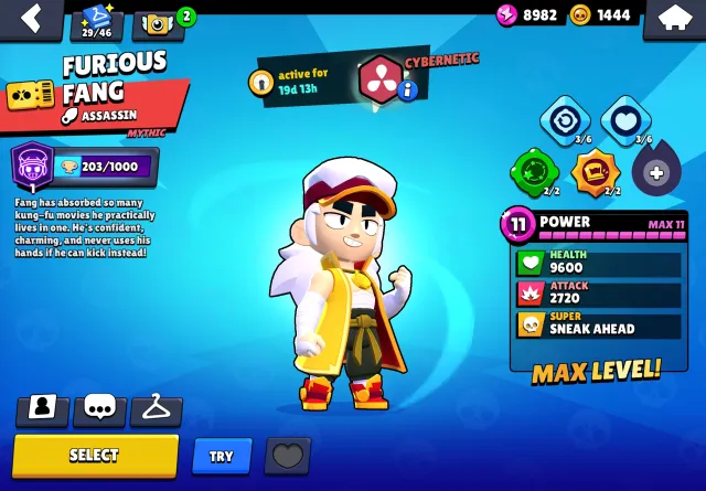 9000 ELO 💛 NEW MASTER 💛 FURIOUS FANG 💛 OLD SKINS 💛 15 FULL CHARACTERS 💛, 23719 trophies, 86 brawlers, 5 primes
