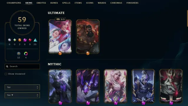 Personal account 🔥 No ban 🔥 Rare skins 🔥 Ashen Guardian Shen 🔥 Crystalis Kha'Zix 🔥 Rebinding, Sale, level 164, champions 94, skins 100, Gold