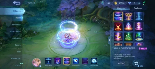 H.Rank mythical Glory➤EPIC Recall➤EPIC Carmila➤Lancelot➤Moskov➤YSS➤nana➤Gaara Vale➤mystics Lesley➤, Продажа, Ранг: Мифический, Уровень: 51, Процент побед: 59%, Герои: 101, Облики: 142