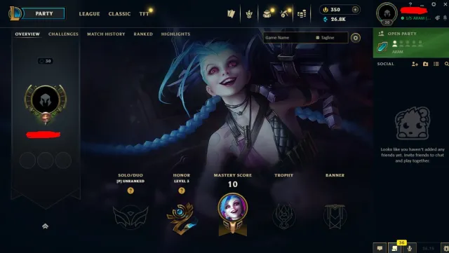 EUW 🌎 RANKED READY✅350RP✅ 30 LVL {Unopened Loot} Unverified, Продажа, уровень 30, чемпионы 9, скины 1, Нет ранга