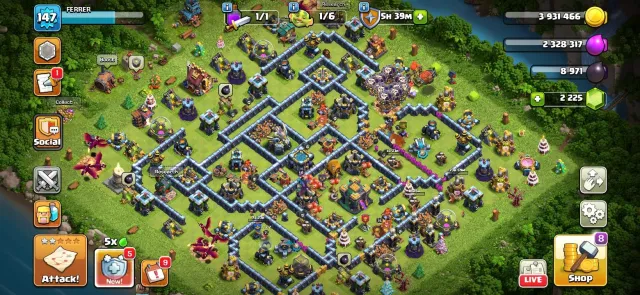 14 TH | 2,225 GEMS | 5 BUILDERS | 9 EPIC TROPHIES | 9 CWL | LOTS OF MAGIC ITEMS, 14 TH Home Village, 9 TH Builder