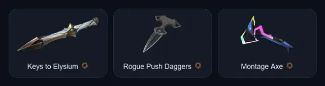 【 3 ножа / Rogue Push Daggers 】【 Reaver Vandal 】【 Recon / Ion Phantom 】, Продаж, Алмаз 1, Агентів: 12, Скинів: 32