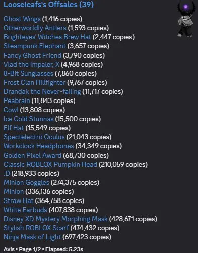 Safe Account with Brighteyes' Witches Brew Hat + Stormbreak Horns +++ huge stack offsale, Sale, Voice chat: No