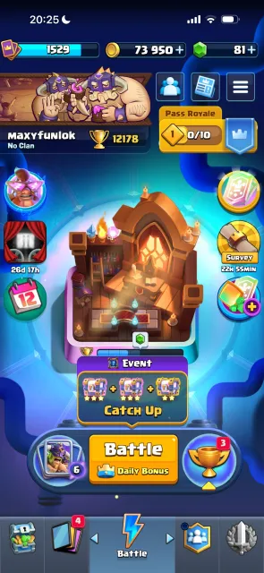 Such a giveaway won't be found anywhere! Supercell ID - 3 game accounts!, Arena 29, Level 15, 12178 trophies, 123 cards, 21 legendaries, Available