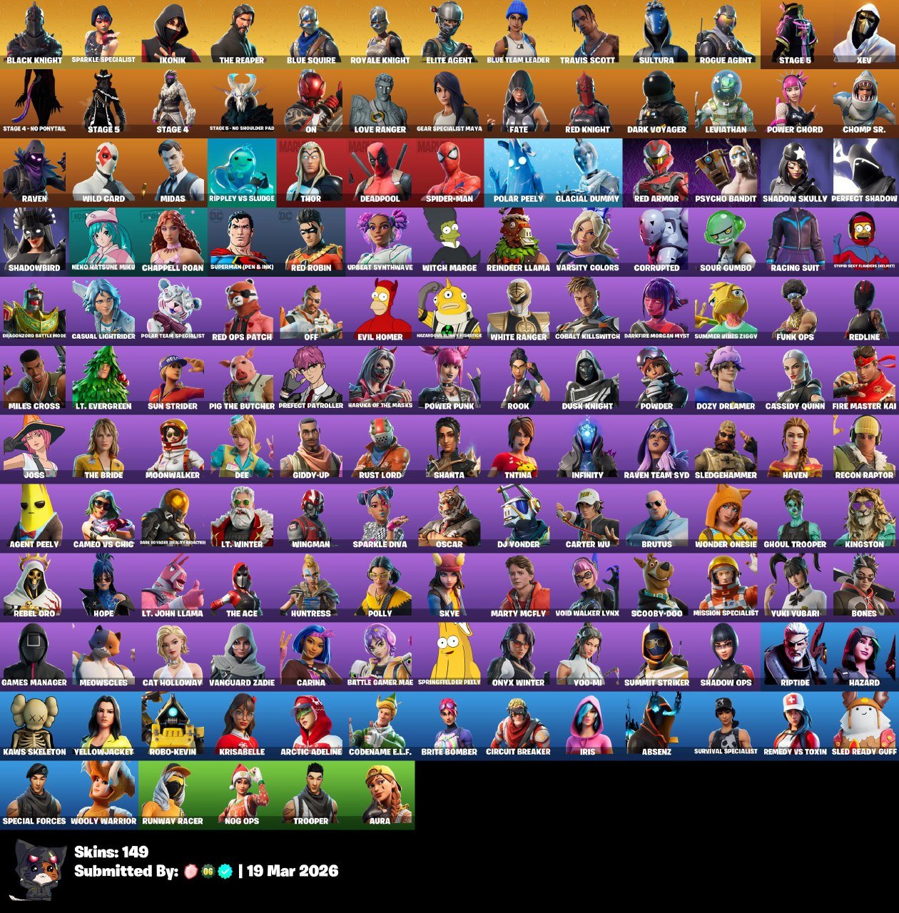 FA 145 skins Black Knight | IKONIK | Travis Scott | Sparkle Specialist | The Reaper |, Sale, skins 145