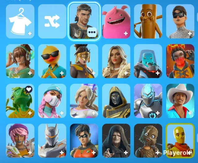 compte Fortnite, Vente, skins 105