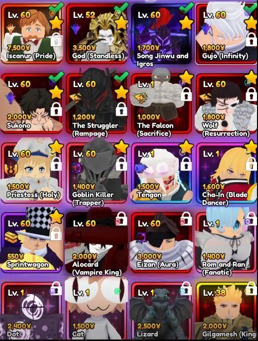 Selling a top-tier account for the Vanguard anime game!!!, Sale, Voice chat: No