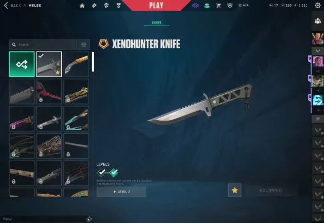 Xenohunter Knife / Vandal PRIME / PHANTOM ION /, Sale, Ascendant 1, Agents: 28, Skins: 30