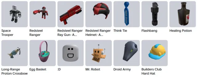 💕OLD/OLD | 2012 | Builders Club Hard Hat + Egg Basket | RARE FACE + RARE BUNDLE💕, Sale, Voice chat: No