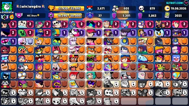 🔷Top Account for Ranked Push🔷2025 year reg 🔷83/105 brawlers🔷Giving with email🔷14 SECOND primes🔹, 52000 trophies, 83 brawlers, 23 primes