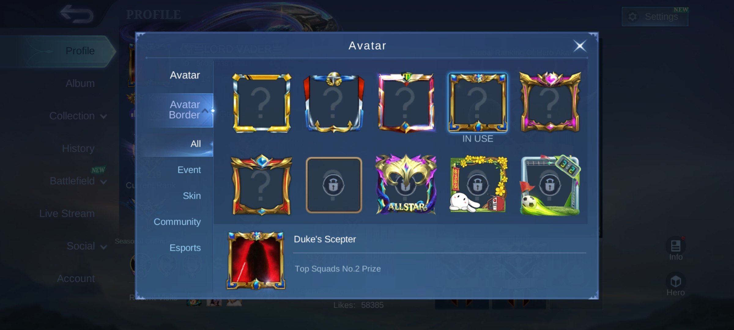 🔥Top 2 Frame🔥4133 Global Rank🔥High Win Rate, 28k Games🔥15 Legend Skins🔥73 Elegant Skins, Sale, Rank: Legend, Level: 177, Winrate: 72%, Heroes: 132, Skins: 1003