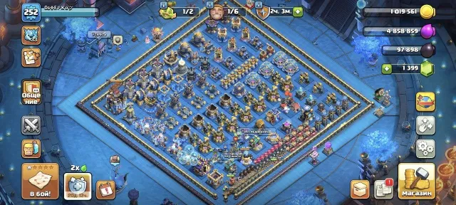 ⚡️18TH FULL 85%【252LVL】⚡️💎18 EPIC GEAR💎🔵【HEROES 102/108/85/55/22】🔵 💙XL DECORATIONS AND LEGENDARY SKINS💙🍀PP🍀, 18 TH Home Village, 10 TH Builder Base