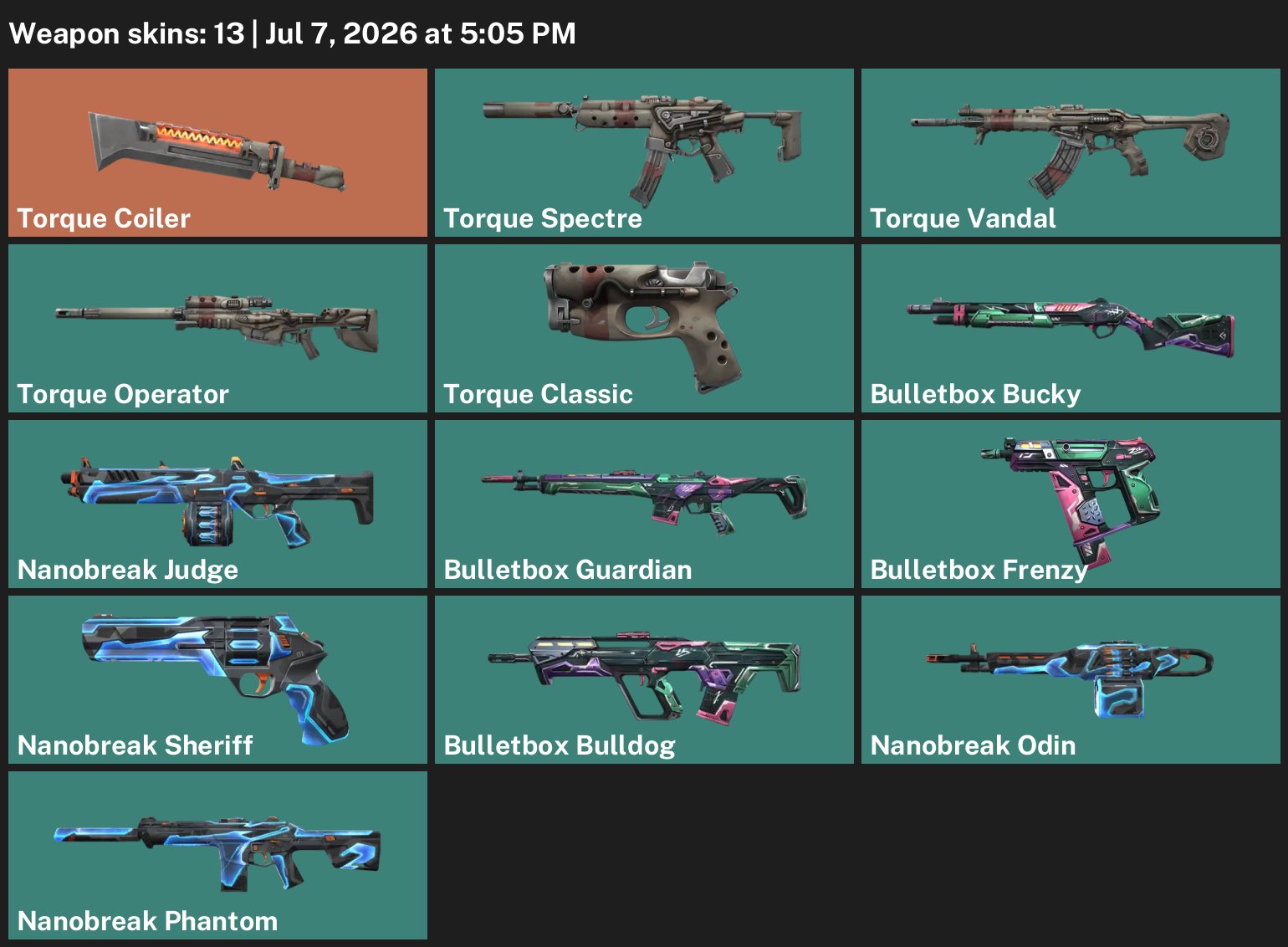 🟦LATAM REGION🟦⟨Spiral knife “Torque”+Vandal⟩🟦⟨45 LVL⟩🟦FULL ACCESS🟦ETERNAL WARRANTY🟦, Sale, Ranked unlocked, Agents: 12, Skins: 13