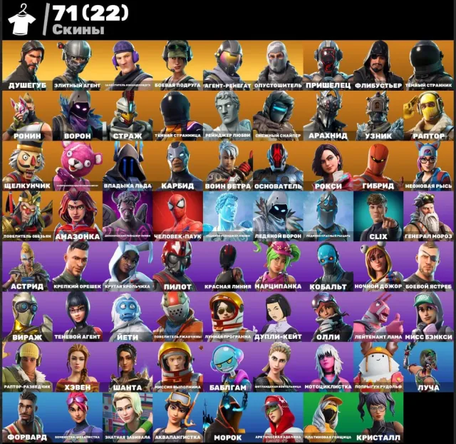 ⭐ 71 SKIN ⭐ E-MAIL-ÄNDERUNG IN 3 MONATEN⭐ ⭐ Seelenjäger | Elite-Agent | Dunkler Wanderer | Ronin | ⭐, Verkauf, Skins 71