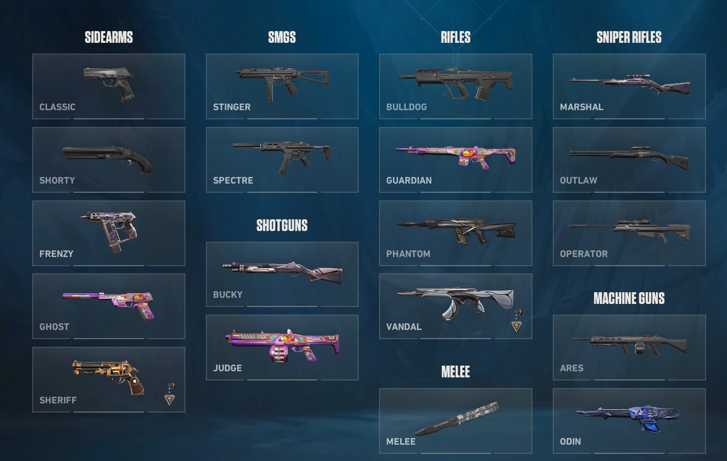 Old Valorant account since 2020 52 lvl butterfly recon vandal divergence 12 skins, Sale, Ascendant 1, Agents: 15, Skins: 12