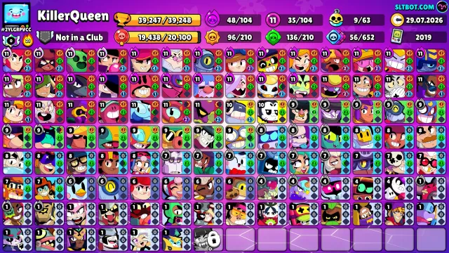 🔥🔥39k-Konto, alle Bravler (Beschreibung) 🔥🔥, trophies 39247, brawlers 104, primes 5