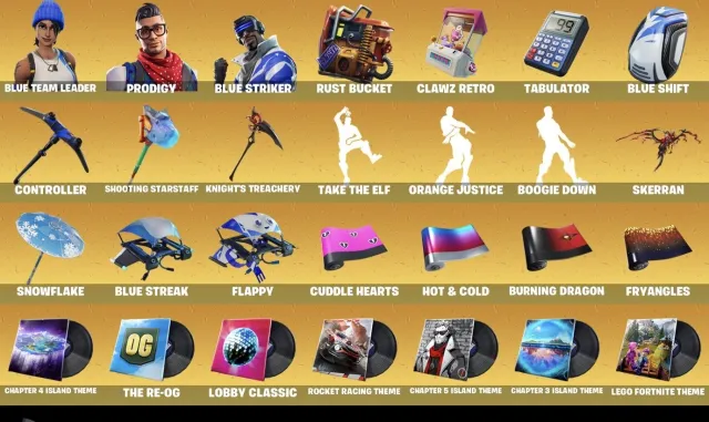 🔥 Fortnite Account BLUE TEAM LEADER | 49 Skins | Full Email Access 🔥, Продажа, скины 49