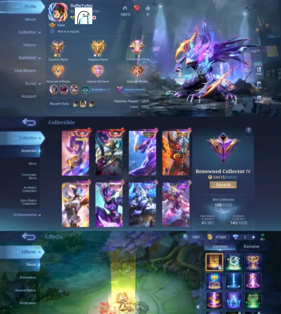 🔥MOBILE LEGENDS ACCOUNT 🔥 👑 Fanny Legend 👑 Alpha Legend 🎭 Helcurt Collector 🎭 Khufra Collector, Sale, Rank: Mythic, Level: 27, Winrate: 55%, Heroes: 80, Skins: 188