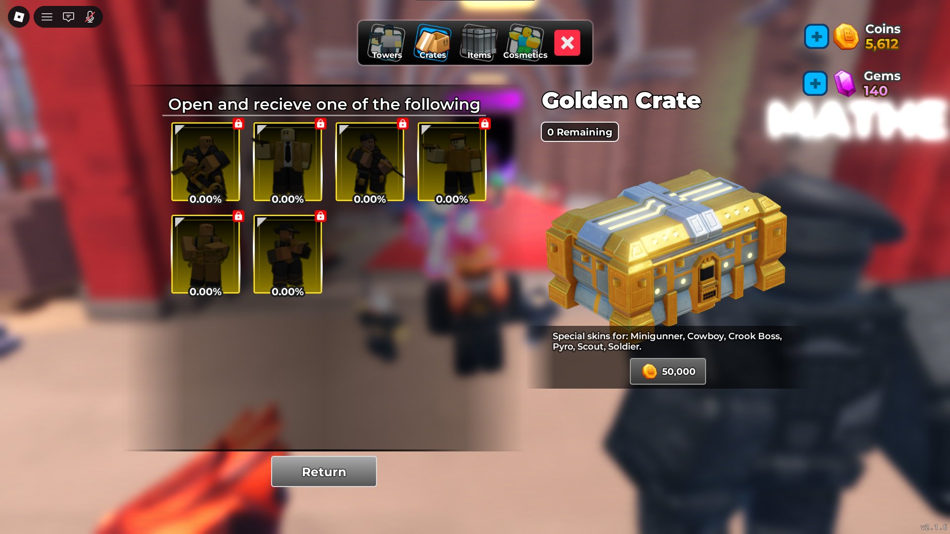 💜 525 LVL💜17 EXCLUSIVE SKIN💜6 GOLDEN SKIN IN TDS💜45 EVENT SKIN💜53 TOWERS💜SANDBOX PLUS+💜OLD ACC💜, Sale, Voice chat: No