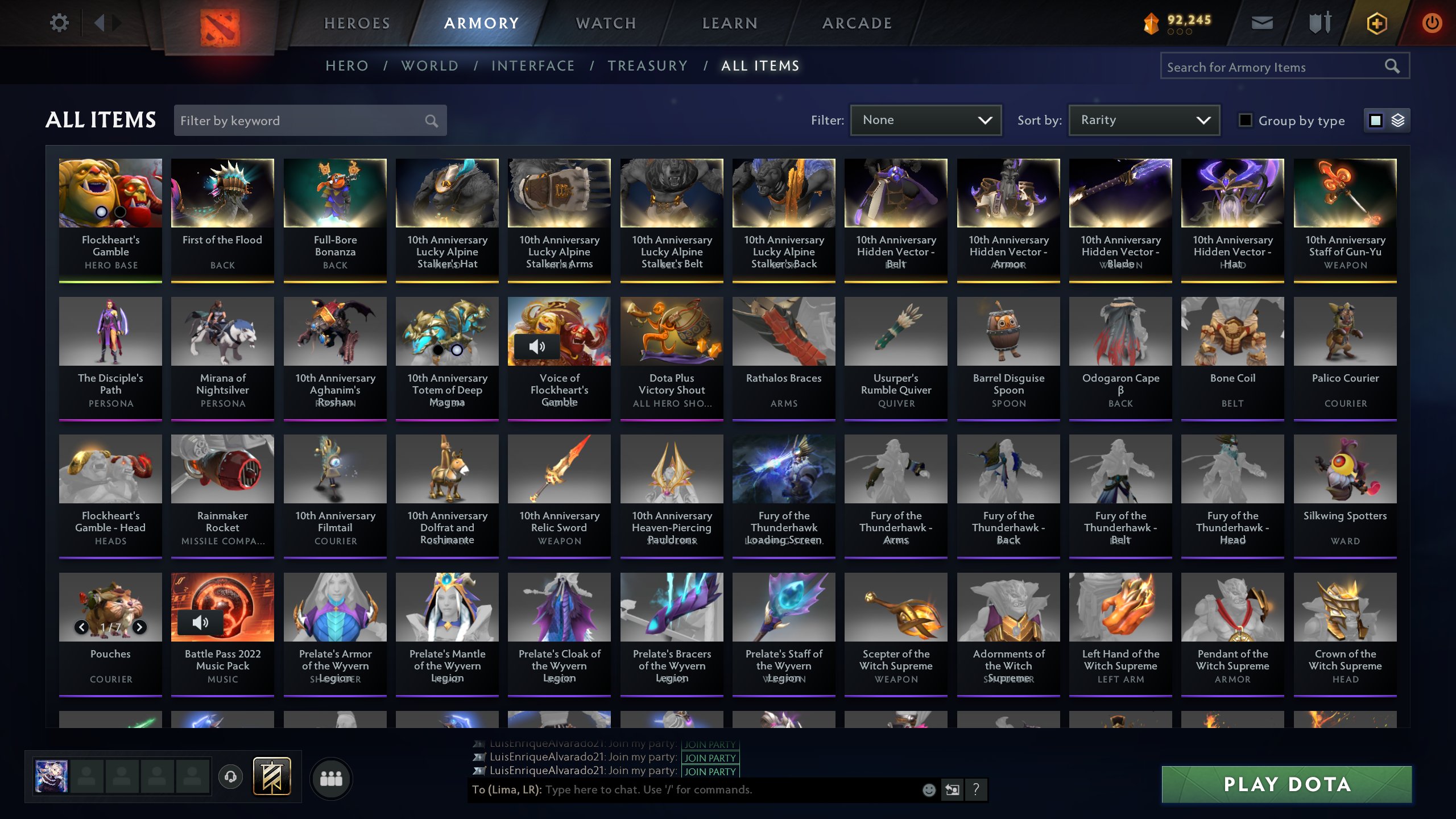 ⚔️Main Pool⚔️ | 🍀Ogre Arcana🍀 | 🎭Personas🎭 | 👑Legend IV👑 | ⚜️Trophy Level 67 | ✨10th Anniversary, Sale, 3700 MMR, 11560 Behavior score, 11560 вежливости, 1947 games