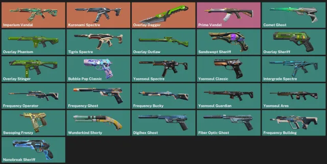 ✅ Europe ✅ 📌26 skins📌Vandal "Imperium"📌Vandal "Prime"📌Dagger "Overlay"📌, Sale, Under calibration, Agents: 24, Skins: 26