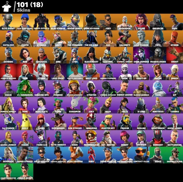 Take The L+Elite Agent+Ragnarok+Blue Team Leader+Omega (stage 5)+Blue Striker+Rogue Agent, Sale, skins 101