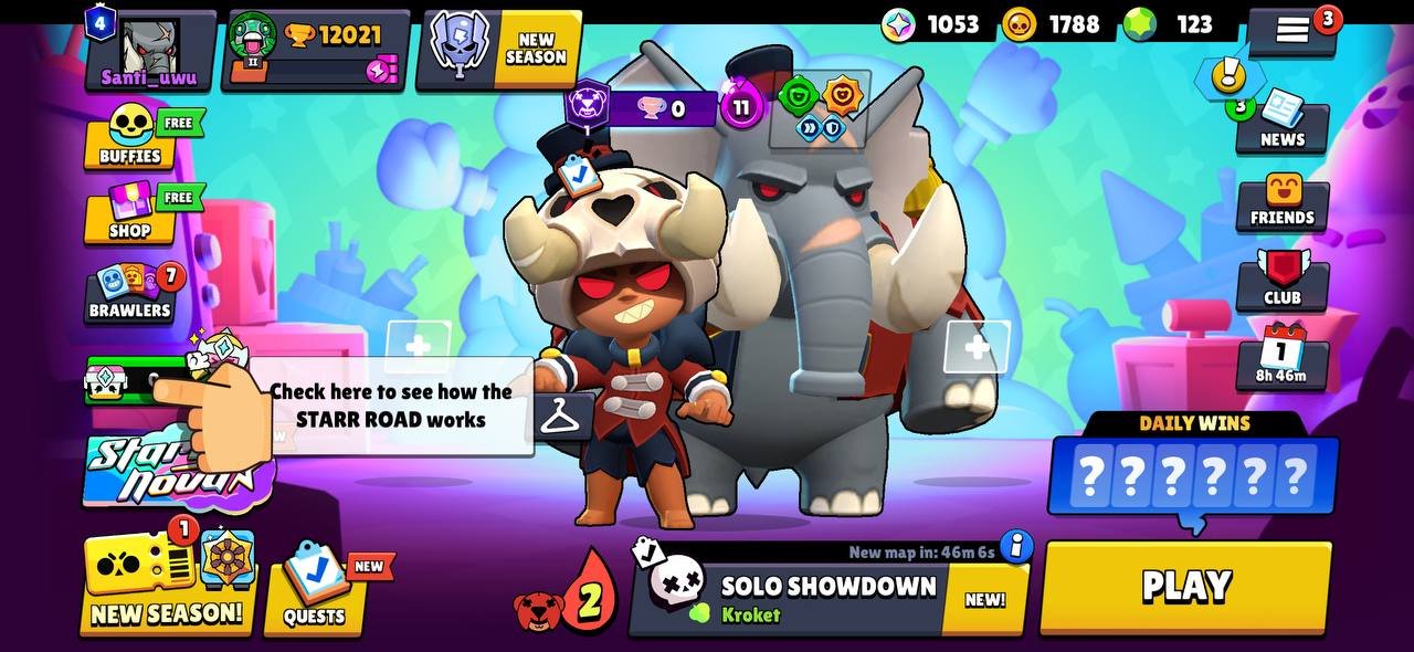 12k 💎, 65 brawlers, 7 legions, 13 11 strength + 11 hyper, 123 gems, 120 skins, description👇, trophies 12000, brawlers 65