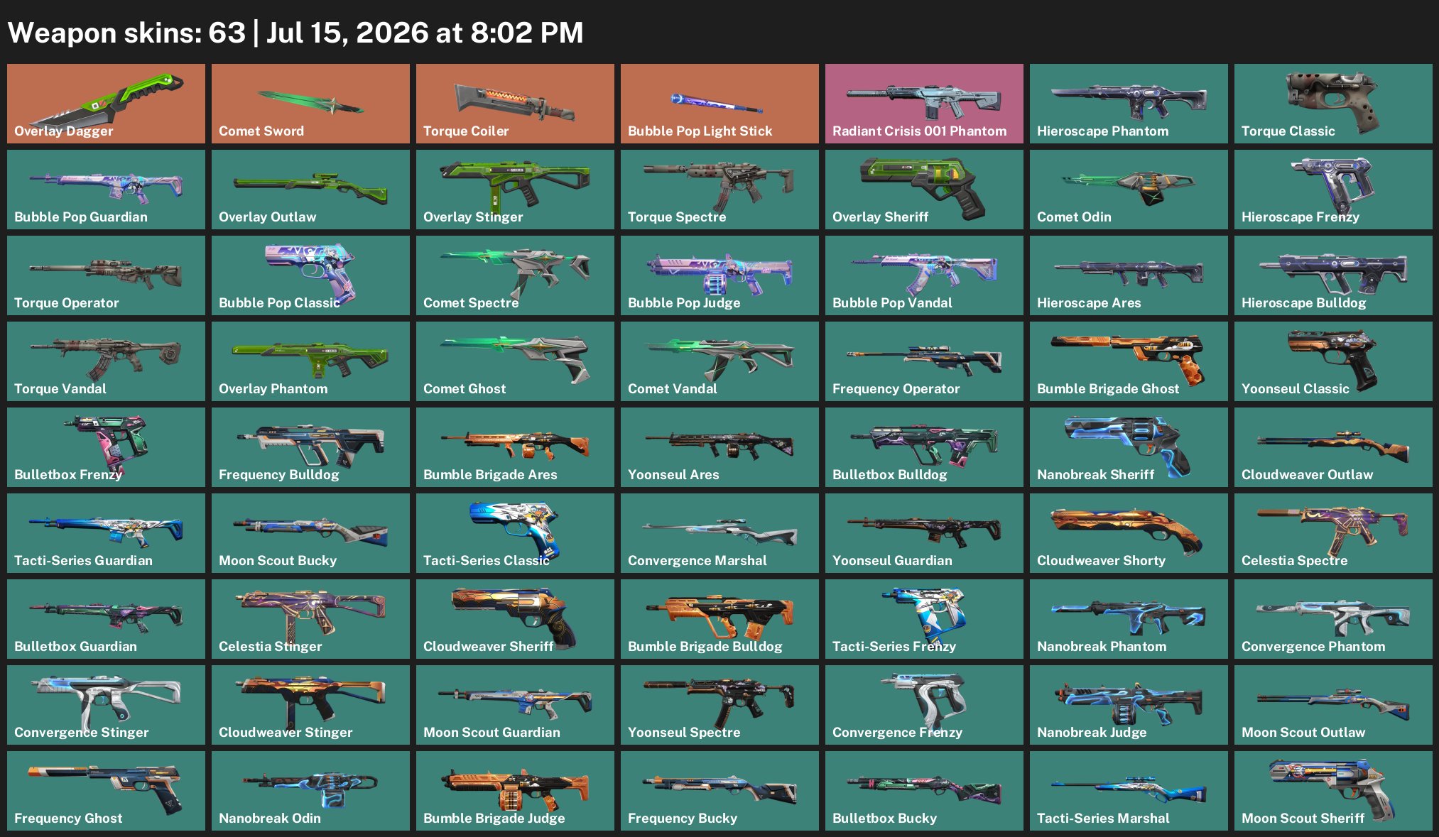 🎯 Valorant account | Rank: Unlocked | EU | 22 agents