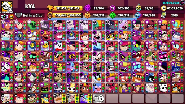 Full account for a low price, 125000 trophies, 204 brawlers, 130 primes