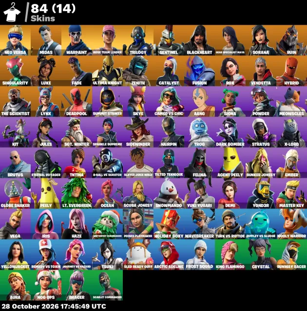 ✅ACCOUNT FOR MAIN ✅FULL ACCESS✅SINCE Jan 11, 2018✅84 OG STW | Head Banger | Neo Versa | Gold Midas, Sale, skins 84