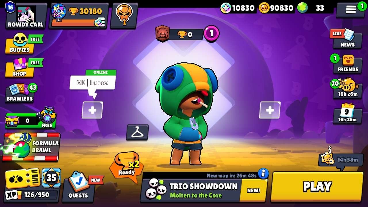 ⚡ AUTO PICKUP ⚡ | 📅2026 | 💰92695 COINS | ⚡22870 STRENGTH | ✨9400 BLINGS, trophies 30063, brawlers 34, primes 15
