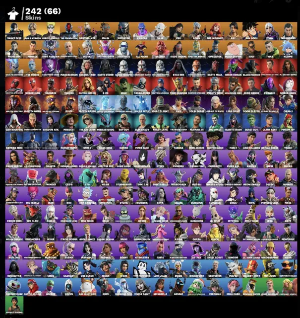 200+ Skins | Naruto Uzumaki | FAT | Account fully yours | Full access | Warranty, Sale, skins 242