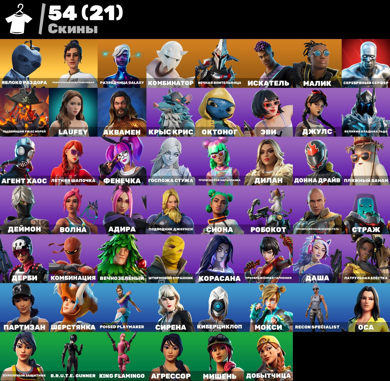 ⭐️54 SKINS⭐️GUARANTEE⭐️FULL ACCESS⭐️AUTO DELIVERY⭐️[WITH MAIL]⭐️READ DESCRIPTION⭐️, Sale, skins 54
