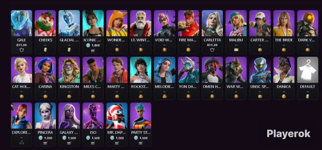 FORTNITE ACCOUNT, Sale, skins 33