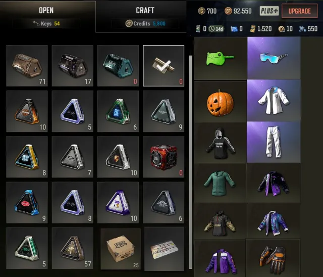 🔥1500 COUPONS🔥260+ CRATES🔥90,000 BP + 700 G-COIN💥CLOTHES💥XINGHUN SET💥15+ WEAPONS✅NICK CHANGE✅, No BATTLEGROUNDS Plus