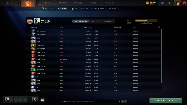 ⚫️🔴 TOP 300 EU┃8510 MMR ✅ ┃ 🔴⚫️ PERSONAL ACCOUNT⚫️⚫️, Sale, 8510 MMR, 10000 integrity, 6000 politeness, 4217 matches, 4000 hours