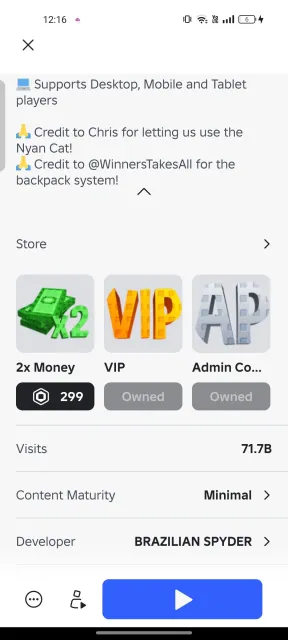 ADMIN PANEL | ADMIN PANEL | 2023 | 23K TOTAL | STEAL A BRAINROT VIP, Sale, Voice chat: No