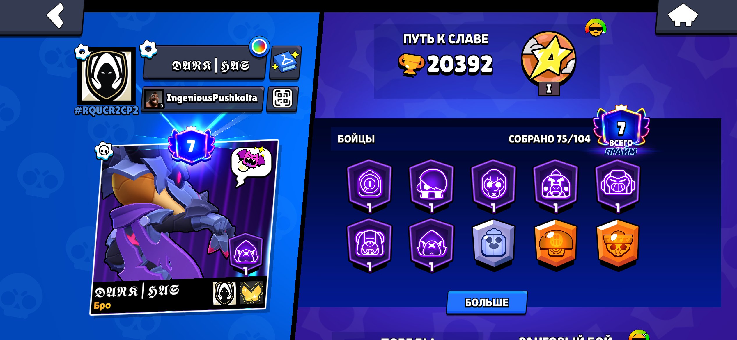 The best account for its low price., trophies 20350, brawlers 75, primes 7