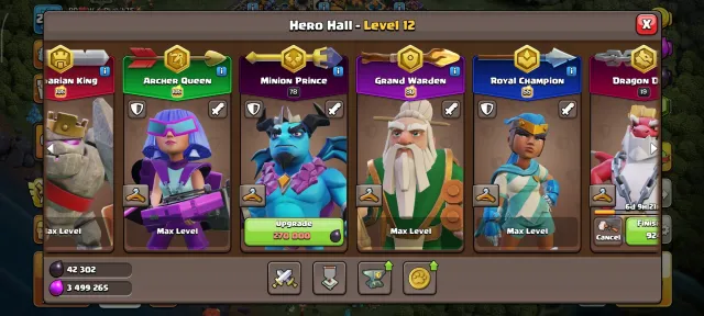 TH-18✅5 Hero Max✅9Epic Max+1 Epic 26✅(Lab+Wall)🔥✅(1 Helper+B.B)Max✅Premium Deco+Rare Tree, 18 TH Родной Деревни, 10 TH Строителя