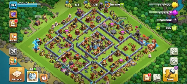 TH 18 Max~Heros-60/63/48/35~11× Hero Skin~All Equipment~Connect To Buyer Mail, 18 TH Родной Деревни, 9 TH Строителя