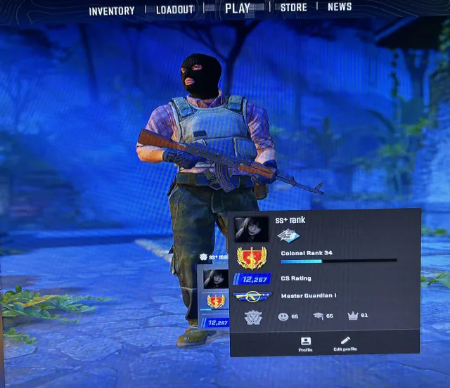 Продажа Аккаунтов Counter Strike 2 🔥✨, Продажа, Инвентарь пуст, Есть PRIME, 34 CS Rating