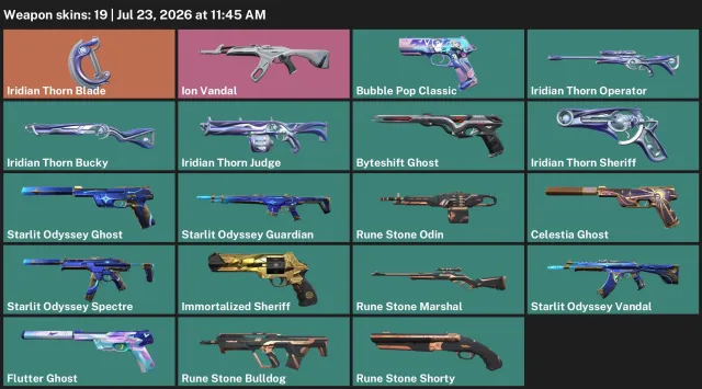 🌸BEST PRICE🌸Iridium Spine Sickle💫Vandal “Ion” 🦢RATING OPEN💖23 AGENTS💖🎀DATA FROM MAIL🎀, Sale, Silver 2, Agents: 23, Skins: 19