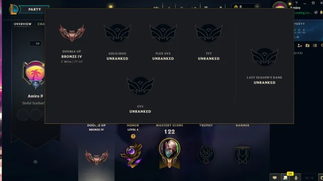 [EUW] Fresh Account Level 30 | Unranked | Have A 7 Skin, Sale, level 30, champions 60, skins 7, No rank