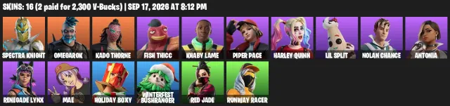 ✅🔮DATENÄNDERUNG🔮✅🔮HARLEYQUINN🔮✅🔮KHABYLAME🔮✅🔮RENEGADELYNX🔮✅🔮REDJANE🔮✅🔮RUNAWAYRACER🔮✅BESCHREIBUNG, Verkauf, Skins 16
