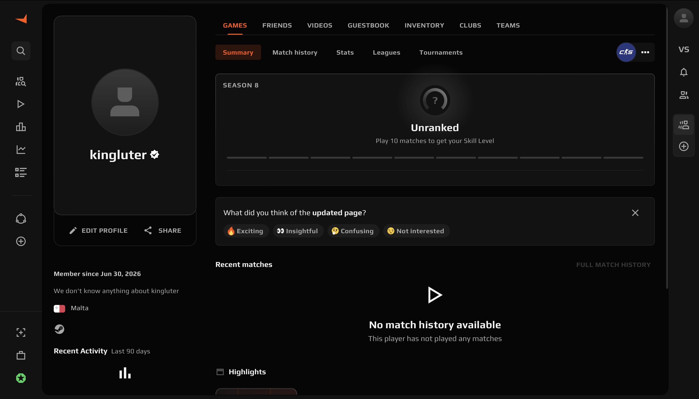 FACEIT VERIFIED 💚 PRIME CS 💚 NATIVE MAIL 💚 CHECKOUT AND FIRST LETTER FROM STEAM 💚, Sale, Empty, Yes PRIME, FACEIT, 1000 ELO, With registration: Yes