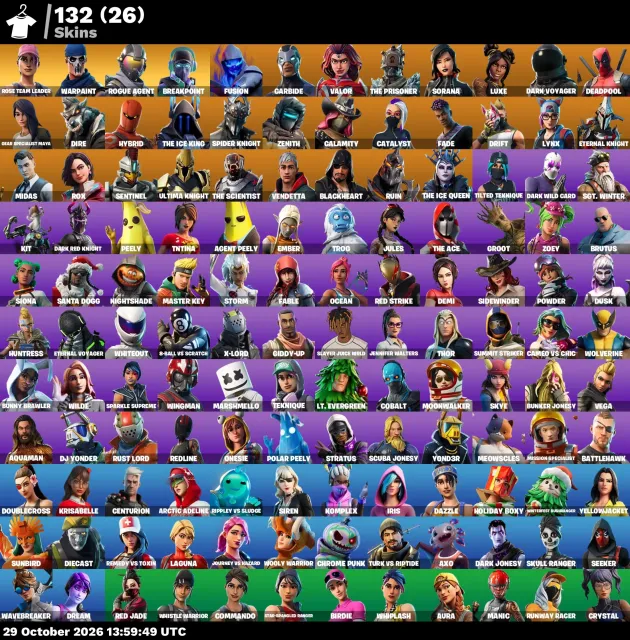 【 Reaper 】【 Take The L 】【 Midas 】【 Warpaint 】, Sale, skins 132