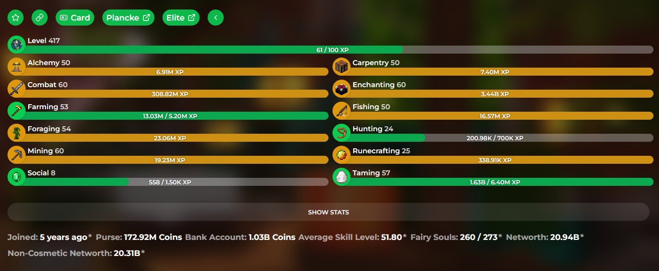 🔥Hypixel Account🔥 | 20B+ Networth | Full Mage Setup | SkyBlock Level 417 | Full Microsoft Access, Sale