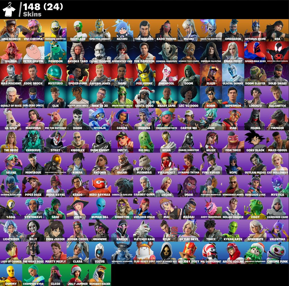 🎁148 SKINS🎁Backlash | Blaze | Spider-Man (Miles Morales) | 950 VB🎁ACCOUNT GUARANTEE, Sale, skins 148