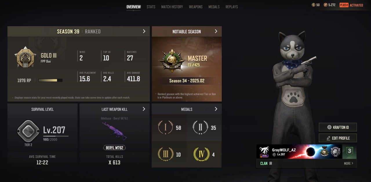 2 PROGRESSIVE WEAPONS (Beryl lvl 5 & S1897 )🔥 1 Master RANK 🔥, Yes BATTLEGROUNDS Plus